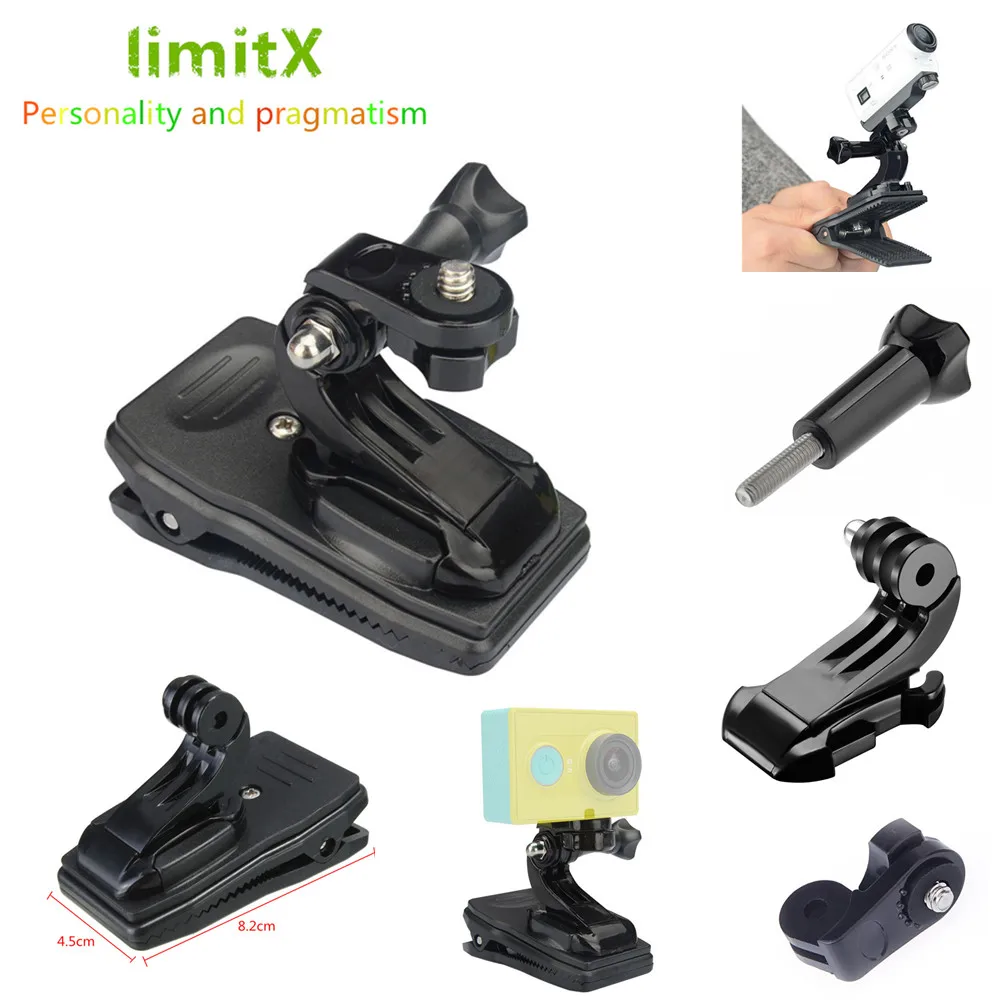 Скользящее крепление limitX с зажимом для LG 360 CAM Samsung Gear II 2 2017 Rollei Actioncam Youngstar Racy 300 400 410