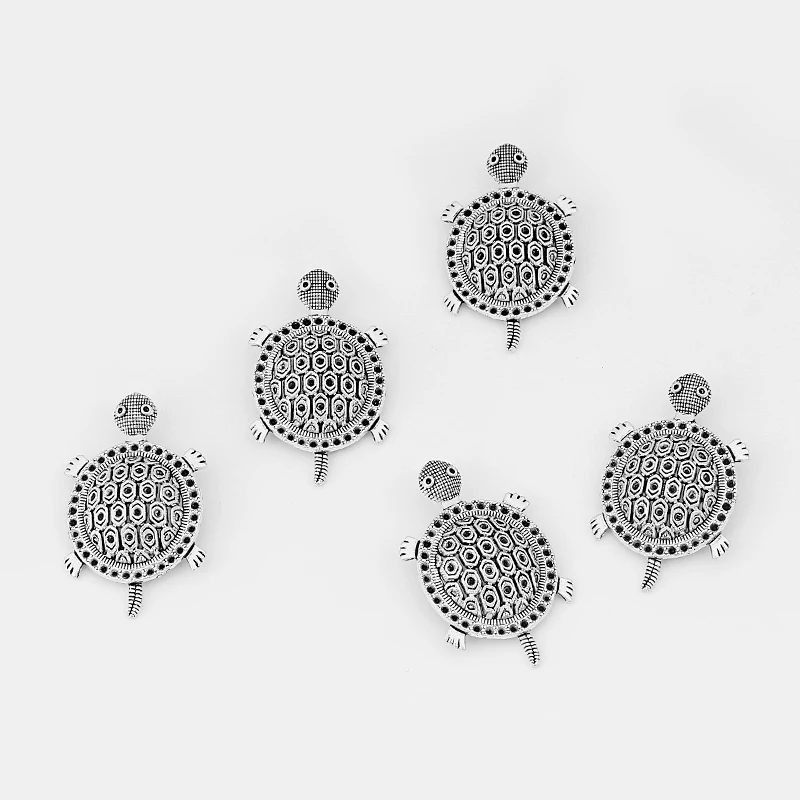 3 шт. подвеска в виде черепашек 52 х32 мм|pendant diy|silver turtle pendantdiy pendant |