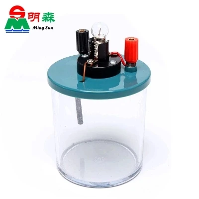 

Chemical experiment electrolytic vessel Teaching apparatus Electrolyte conductivity meter with light bulb 80*122mm free shipping