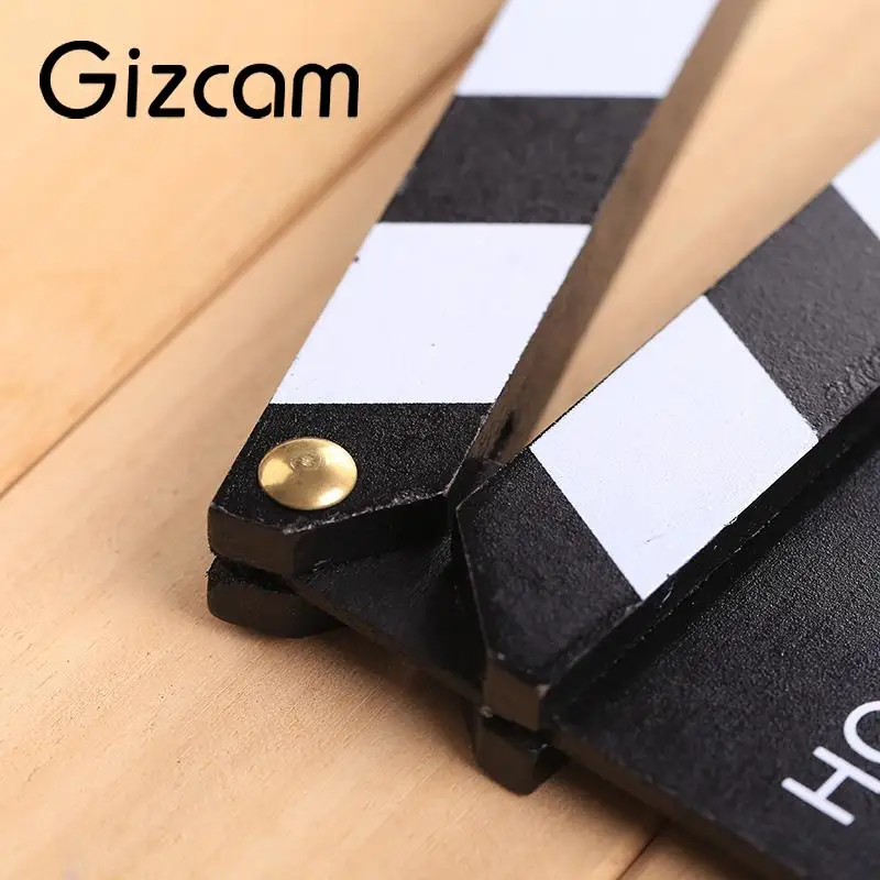 Gizcam деревянный директор Видео Clapperboard фильм Классическая хлопушкой Плёнки Go