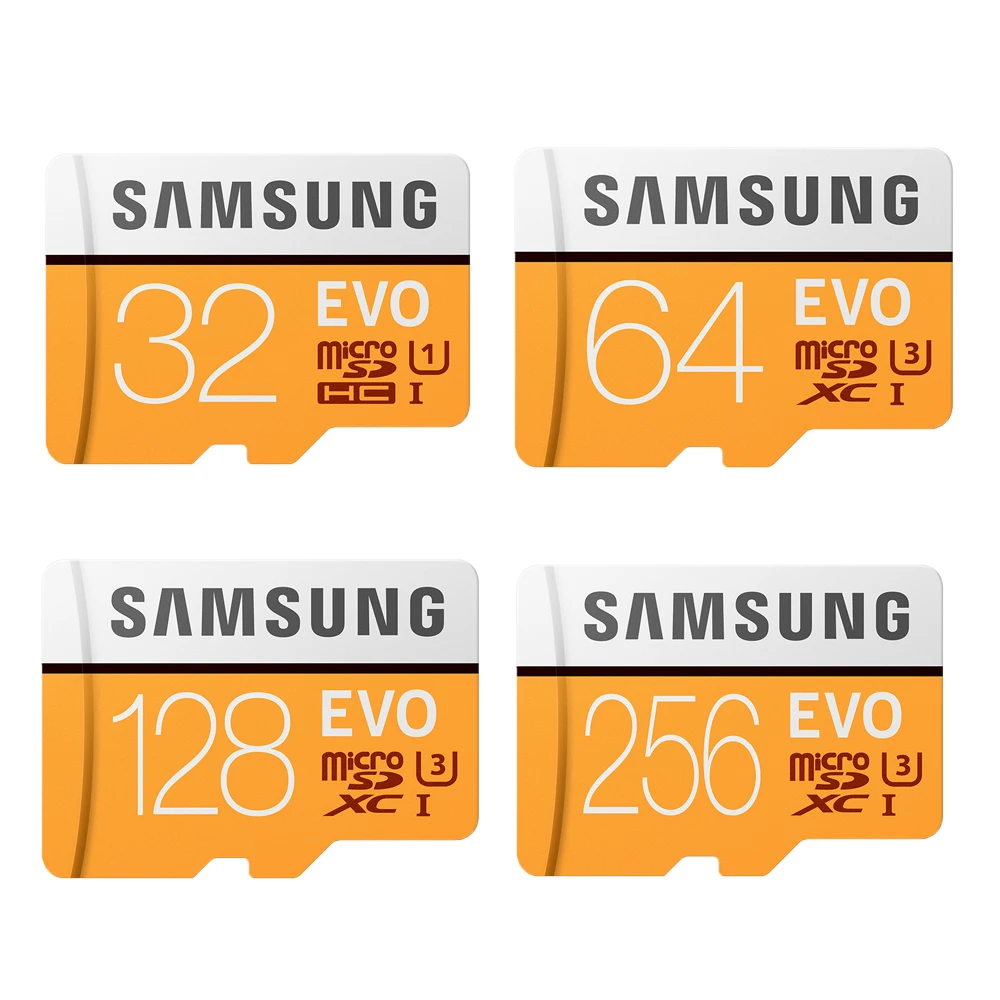 SAMSUNG карта памяти MicroSD 128 ГБ 64 32 16 8 256 100 МБ/с. Micro SD карты флэш для телефона Class10 SDHC