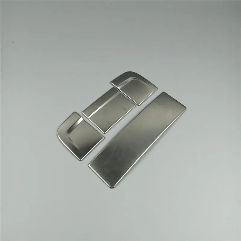Ashtray 4Pcs Задняя рамка для кондиционера из нержавеющей стали, пепельница, декоративная панель, накладка, для Audi A4 B8 2013-, аксессуары для салона автомобиля - Название цвета: Ashtray 4Pcs