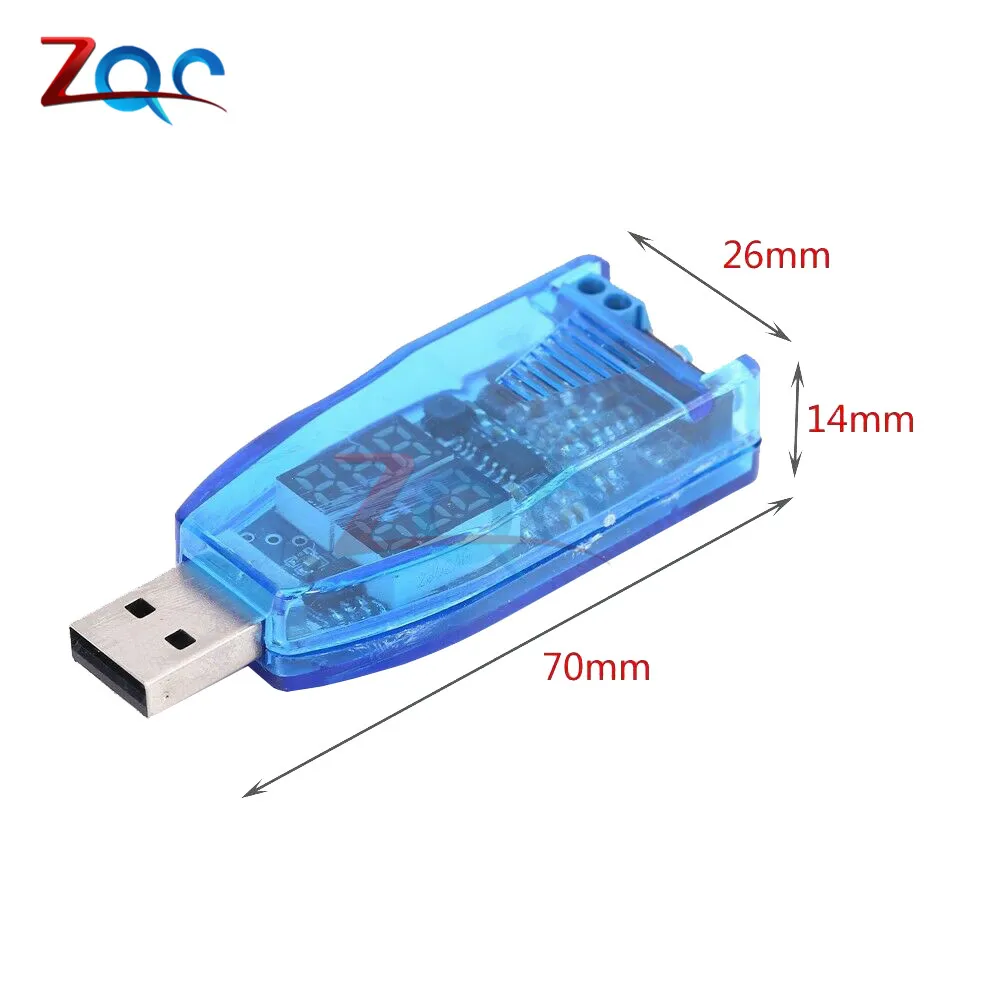 DC-DC 5 В до 3,3 В 9 в 12 В 24 в USB повышающий/понижающий модуль питания красный зеленый Дисплей Напряжение тока Боковая кнопка регулировки с коробкой
