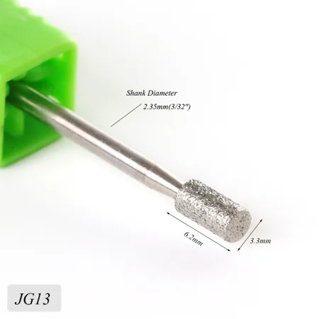 JG13 STZ 17 типов алмазных сверл для ногтей, фрезы для маникюра, фрезы, вращающиеся фрезы, устройство для педикюра, дизайн ногтей, JG01-17 - Цвет: JG13