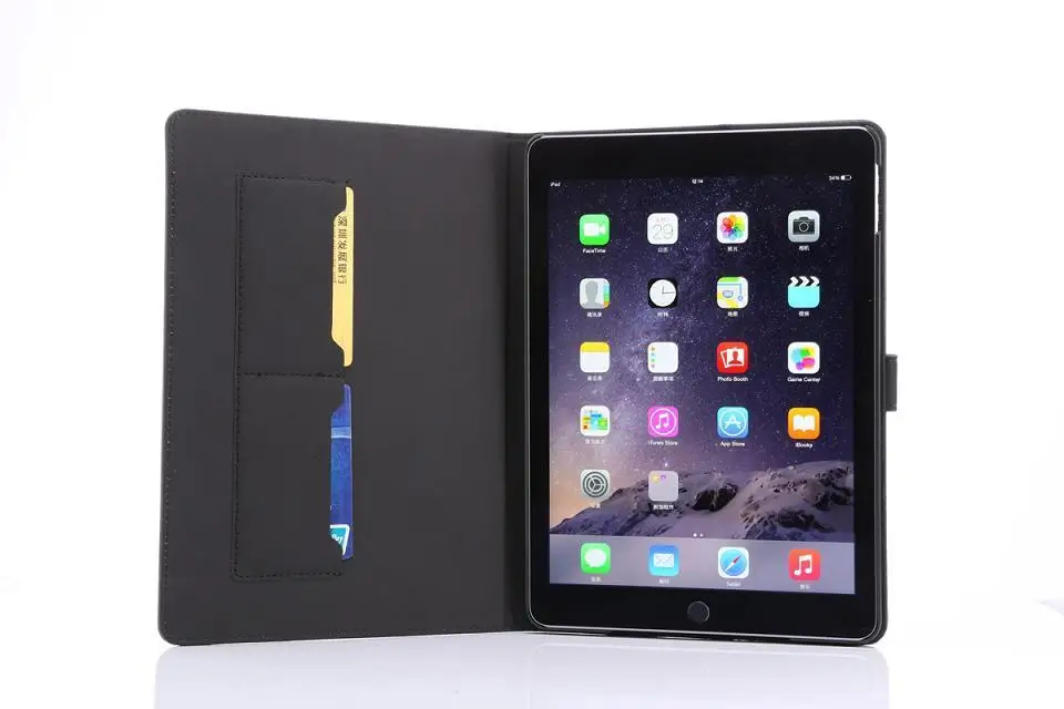 Деловой винтажный флип-кейс из искусственной кожи умный чехол для iPad Air 2/iPad 6