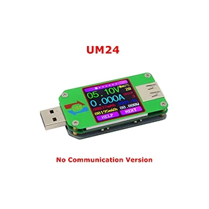 UM24 UM34/UM34C UM24/UM24C UM25/UM25C цветной ЖК-дисплей USB тестер напряжения измеритель тока Вольтметр Измерение заряда батареи - Цвет: UM24