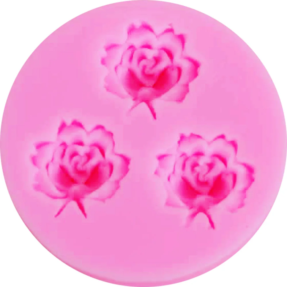 Byjunyeor M511 Rose Flower Epoxy UV Resin Fondant Silicone Mold Cake Decorating Candy Sugarcraft Chocolate Mould | Дом и сад
