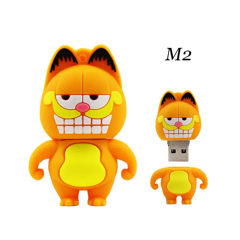 Милый Usb флеш накопитель Garfield cat 4 ГБ 8 16 32 64 ГБ|USB флэш-накопители| |