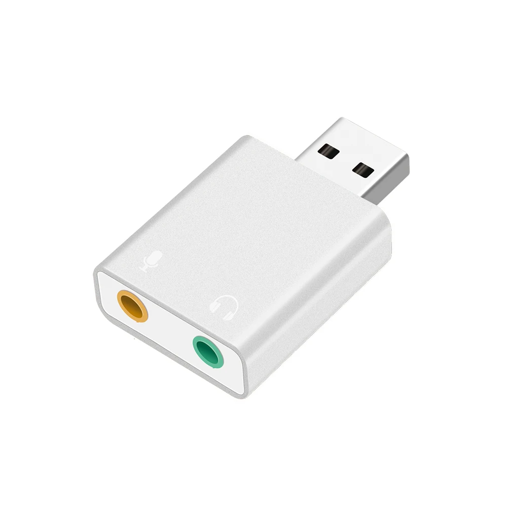 Внешняя звуковая карта USB Mini HIFI Magica Voice Virtual 7 1 CH адаптер алюминиевый сплав корпус
