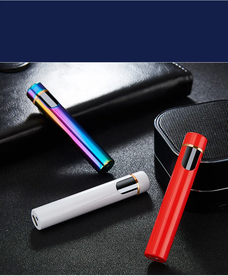 Мини USB зарядка металлическая зажигалка Прикуриватель сигарета гаджет