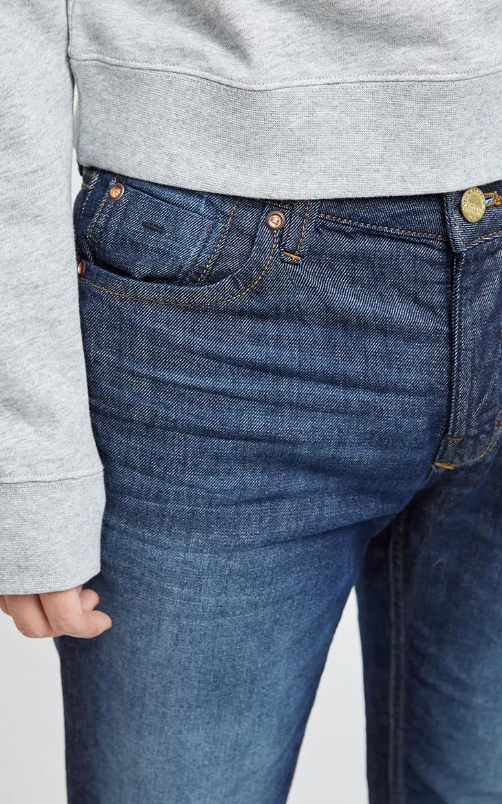 Jack&Jones Бренд Новинка Мужские Джинсы с Хлопка Брюки Джинсовые Нательный Фасон с Застёжками Хорошими Мужские одежды 217132558