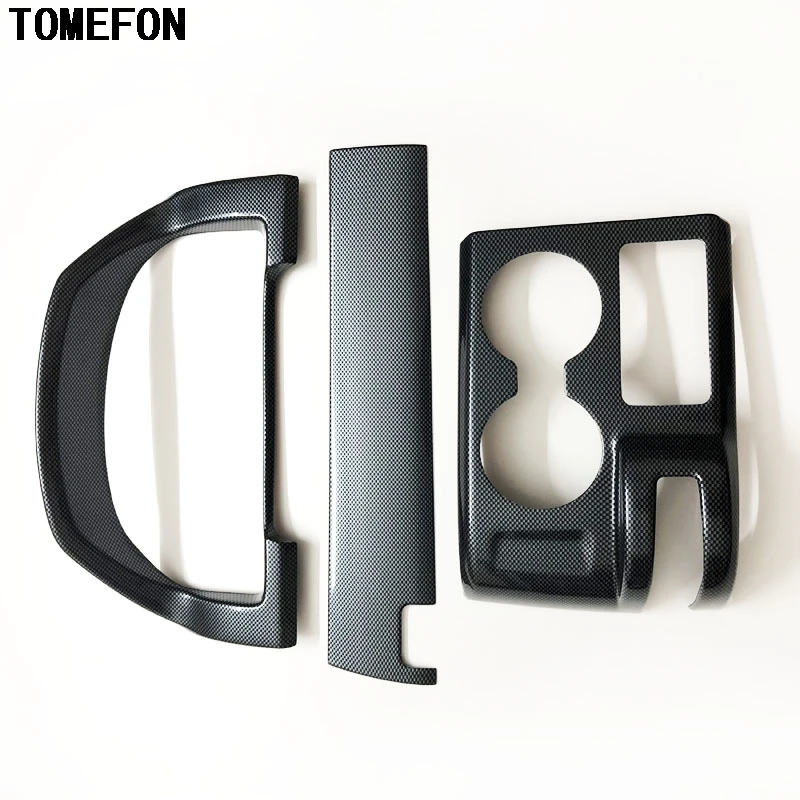 

TOMEFON для Honda CRV 2007 2008 2009 2010 LHD ABS углеродное волокно краска Передняя панель переключения передач Copliot средняя рамка