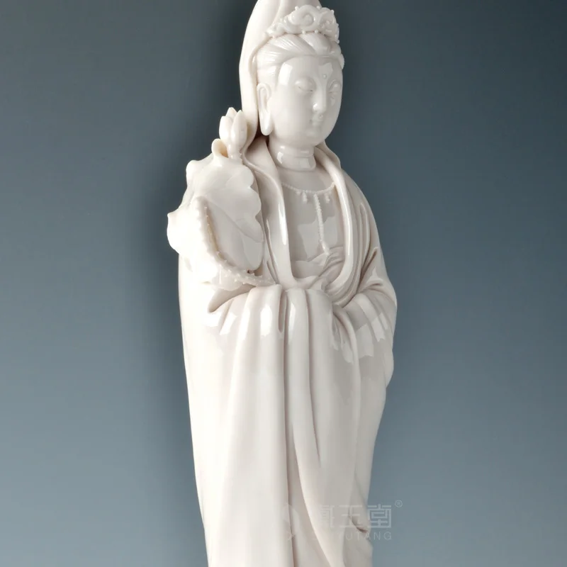 Dai Yutang фарфор из Дэхуа crafts master Su Qinghe works/Lin Kwan Yin D29 10|kwan-yin|mastermaster craft |