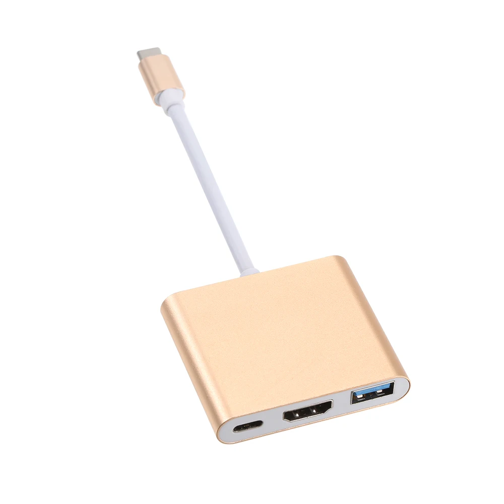 USB 3 1 кабель с разъемами типа C и 0/HD/ Type-C HUB USB-C 3-в-1 адаптер ключ для док-станции