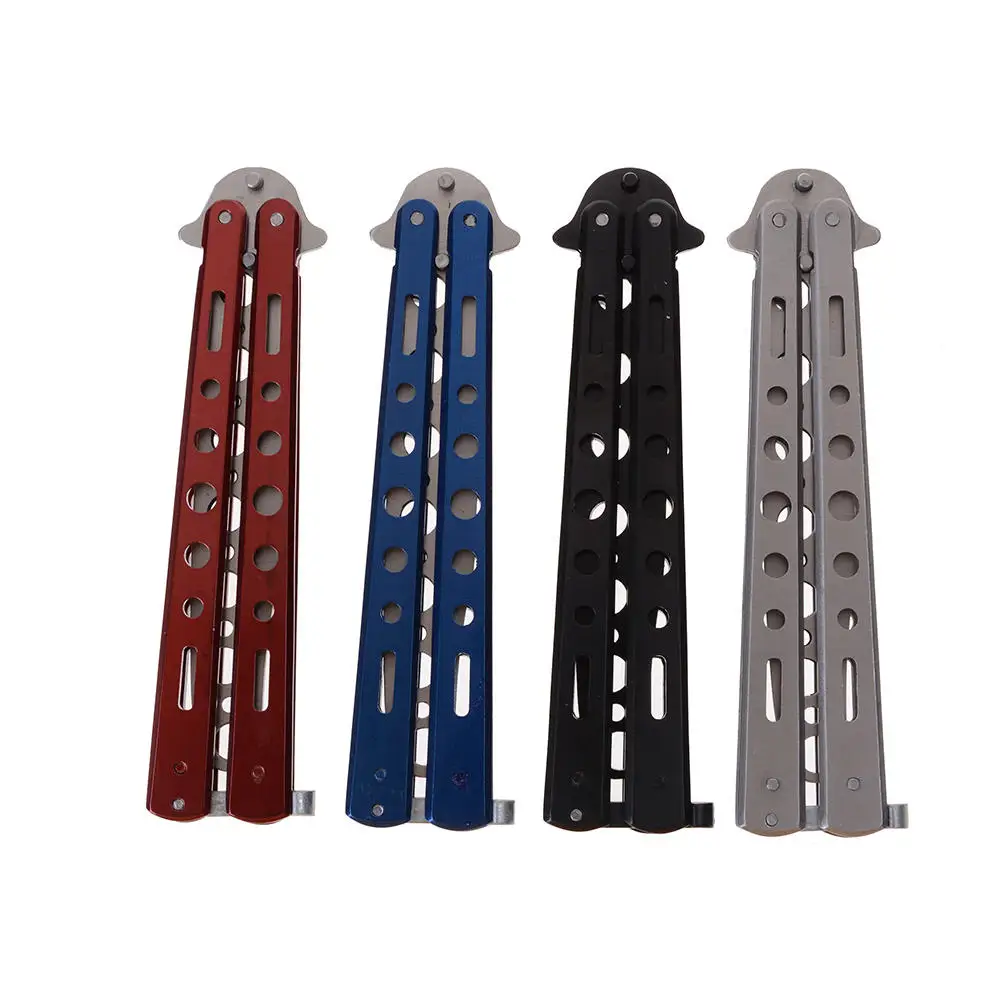 Лезвие Ножи Нержавеющая сталь Balisong Обучение Тренер практика бабочка Стиль тупая