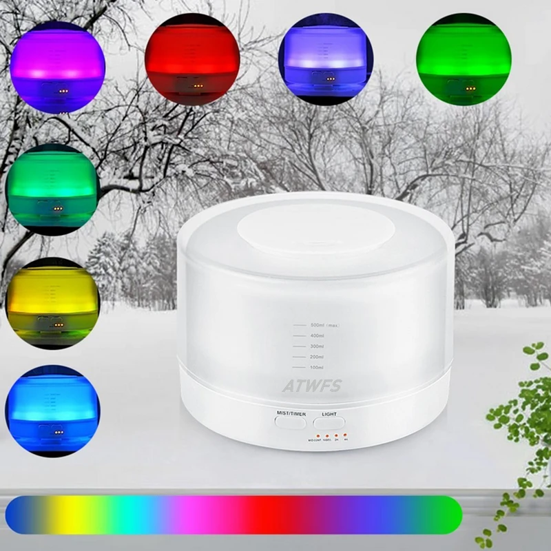 Ультразвуковой распылитель для ароматерапии с пультом ДУ 500 мл|light up cat collar|led rear