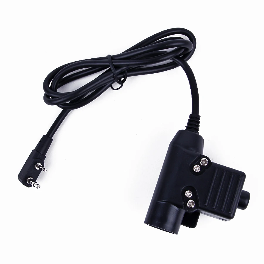 Тактические наушники Baofeng U94 гарнитура PTT военное радио для Kenwood 2 Pin Черный baofeng