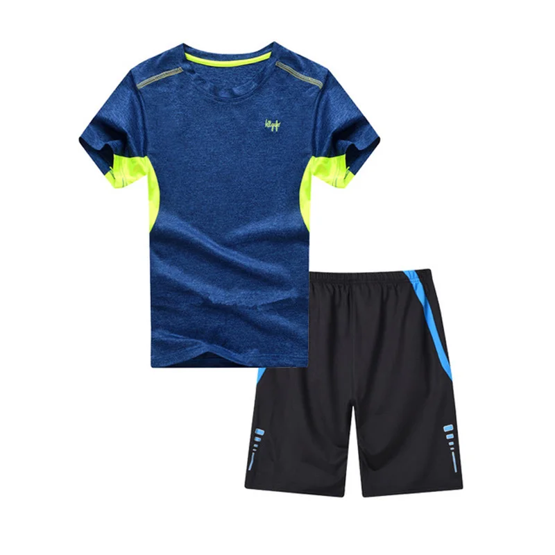 Комплект одежды для мальчиков-подростков спортивный повседневный костюм топ +