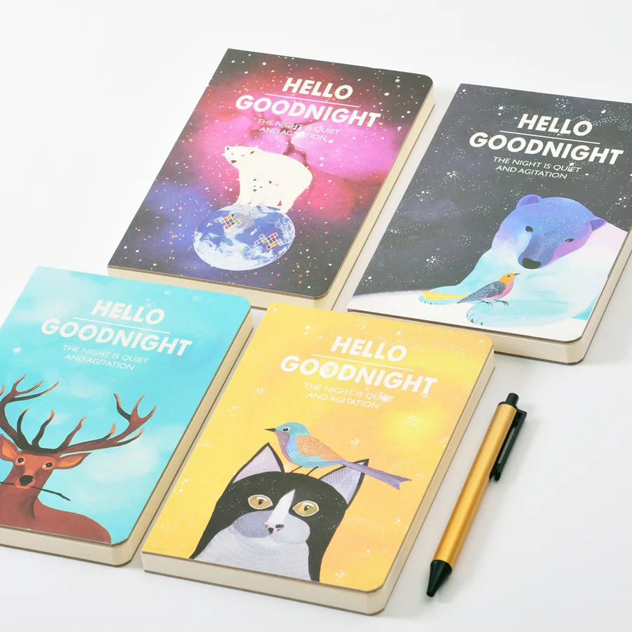 Новое поступление блокнот Hello Goodnight тетрадь в твердой обложке дневник школьный