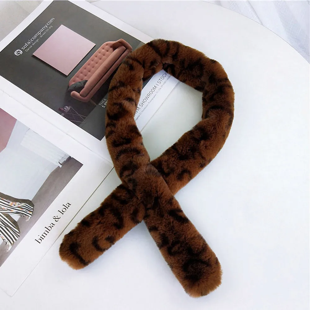 Новый высококачественный Женский зимний теплый шарф модный утепленный меховой