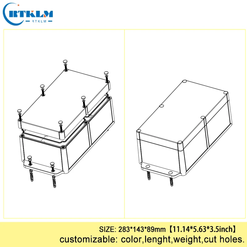 Пластиковый diy корпус электронный распределительный ящик настенный