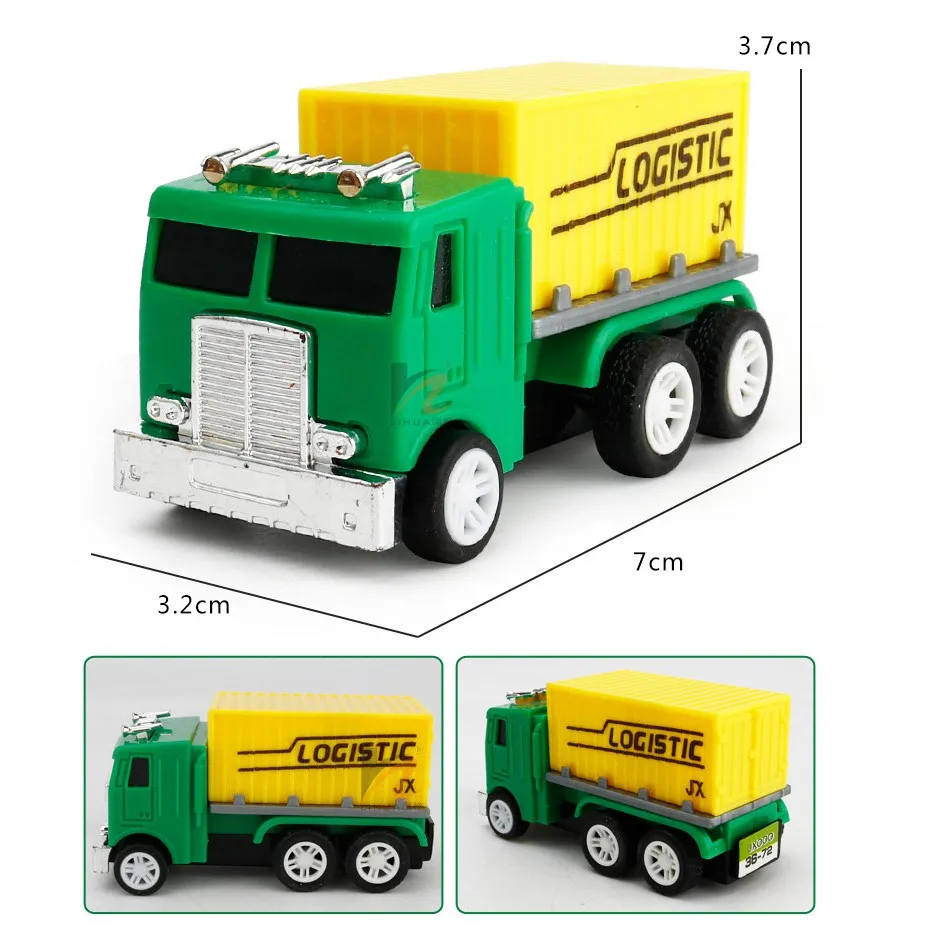 16Pcs Vehicles Assorted Construction Raced Car Model Toy Set Racing Trucks Tractors Excavators Pocket Toys for Boy Can Swing |