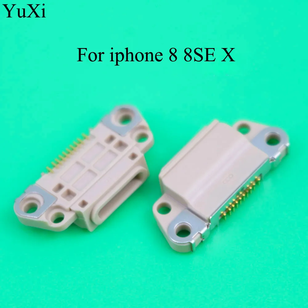 YuXi Micro Usb зарядный разъем для iPhone 8 8SE X порт док станция разъем|Компьютерные кабели