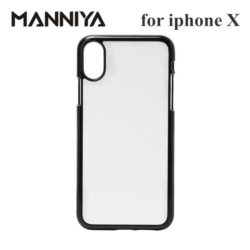 MANNIYA для iphone X XS сублимационный пустой пластиковый чехол с алюминиевыми вставками