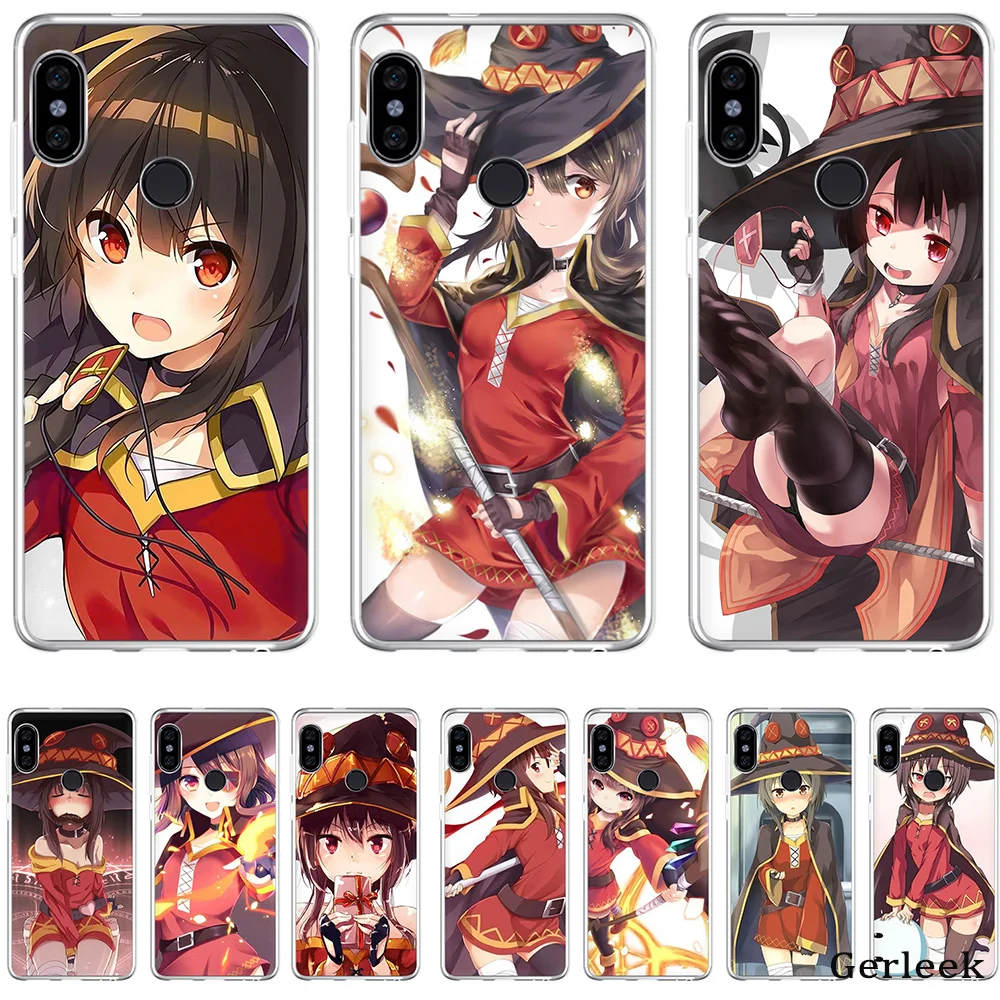 Чехол в японском стиле аниме Konosuba Megumin роскошный модный чехол для Xiaomi Redmi Note 4 4A 5A 5
