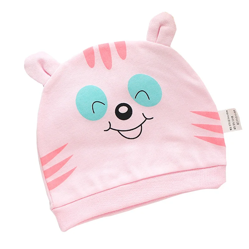 Pink 2 Amya Baby для новорожденных шапка хлопок унисекс детские шапки s для мальчиков и девочек мультфильм новорожденных шляпы для мальчиков и девочек шапки s Аксессуары для малышей - Цвет: Pink 2