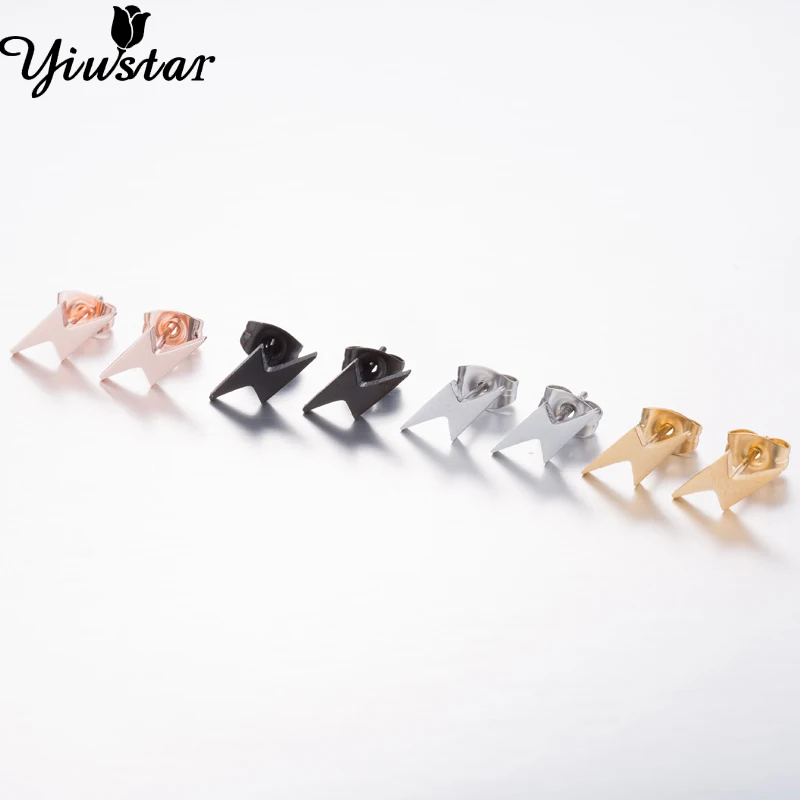 Yiustar красивые детские серьги для девочек маленькие гвоздики с подсветкой