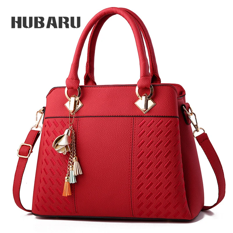 HUBARU 2019 Модные Женские Сумки из искусственной кожи на плечо через Han сумка