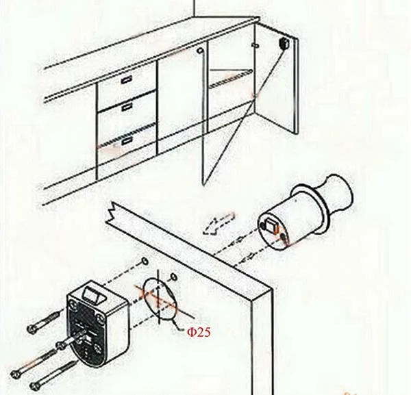 Хромированный строительный замок с рукояткой для морской лодки дом на колесах