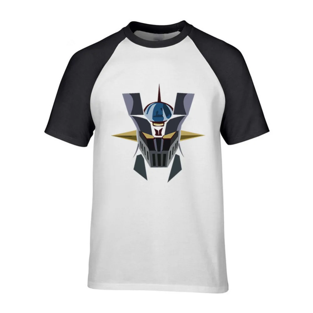Футболка Mazinger Z мужская с аниме хлопковая рубашка коротким рукавом топ в японском