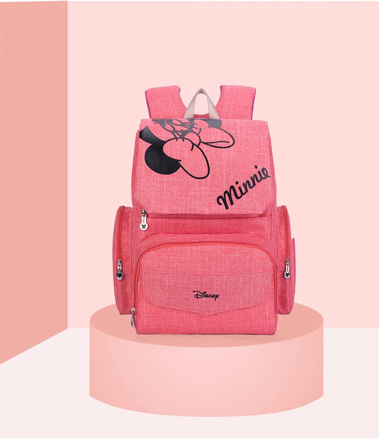 Disney модная сумка для подгузников для мамы, Микки и Минни, рюкзак для подгузников, сумка для коляски, сумки с Мики, рюкзак для беременных