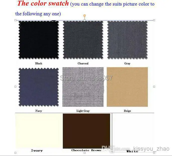 Top Selling - suit mens complete designer Custom any size colour Groom Tuxedos wedding (Jacket+Pants+Tie+Vest) | Мужская одежда