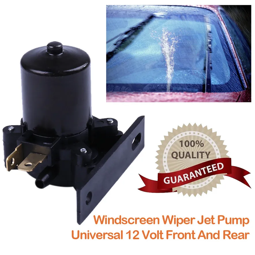 Best Universal Washer Pump 12 Volt Front And Rear Windscreen Wiper Jet New Black High Quality and Durable Practical l0417 | Автомобили и