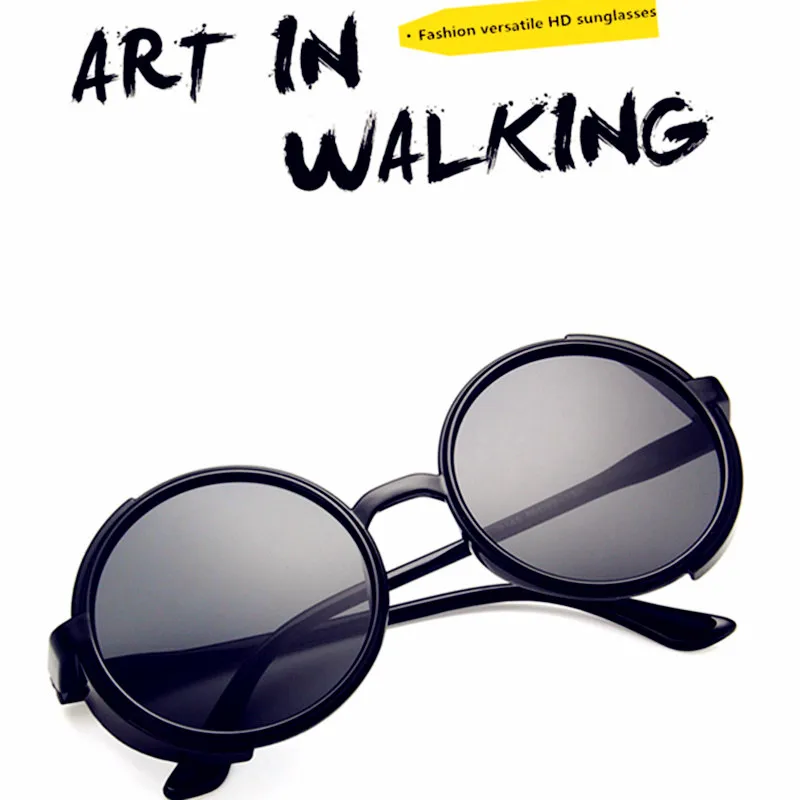 Curtain Lentes De Sol Mujer Unisex Retro Round Sunglasses Women Men Trend Luxury Brand Designer Classic Sun Glasses UV400 2019 | Аксессуары