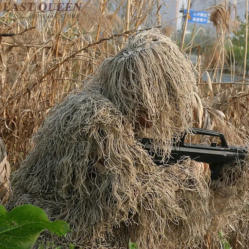 Камуфляжный костюм для охоты Bionic Grass Ghillie армейский в джунглях DD1181|Военный| |