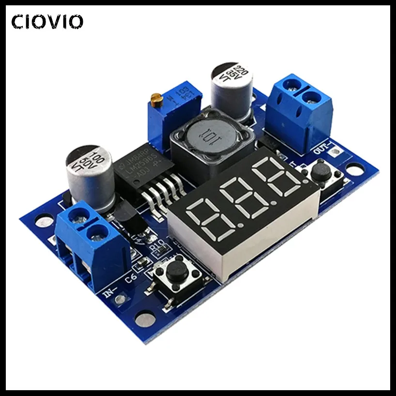 DC понижающий модуль LM2596 DC/DC 4 0 ~ 40V до 1 25 37V Регулируемый регулятор напряжения со