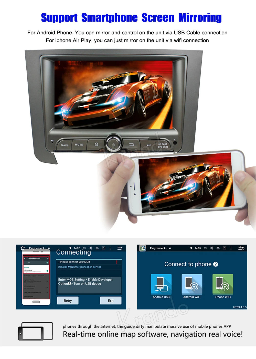 Krando 7 &quotAndroid 8 0 для Ssangyong Rexton 2014 + Автомобильная навигационная и мультимедийная