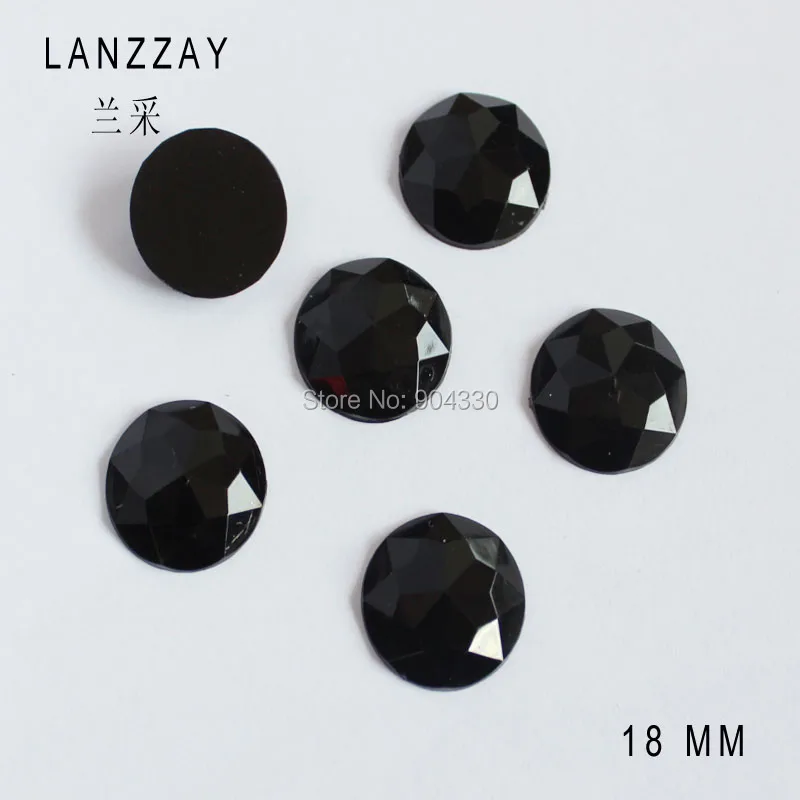 Бесплатная доставка lanzzay 100 шт. смешивания цветов 18 мм круглые плоские снизу
