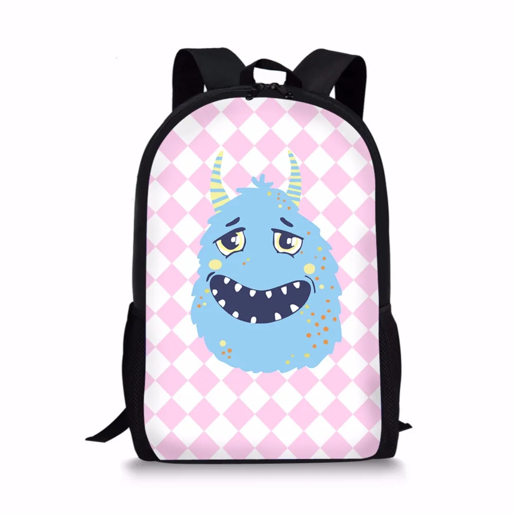 FORUDESIGNS/рюкзак с рисунком монстра для женщин и девочек простой рюкзак Mochila