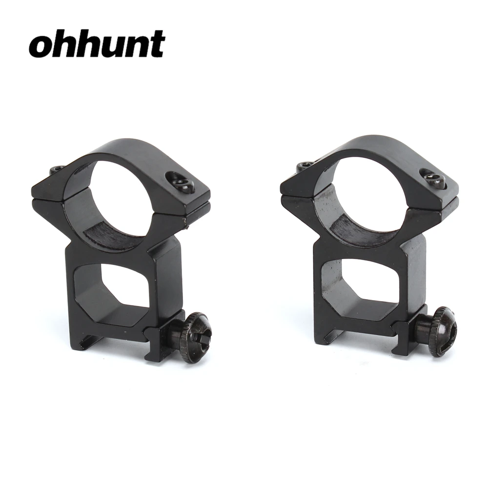 Ohhunt 25 мм 1 дюймов 2 шт. высокий профиль Пикатинни кольца для прицела Weaver прицел рельсы крепление для фонарика Охота тактические аксессуары