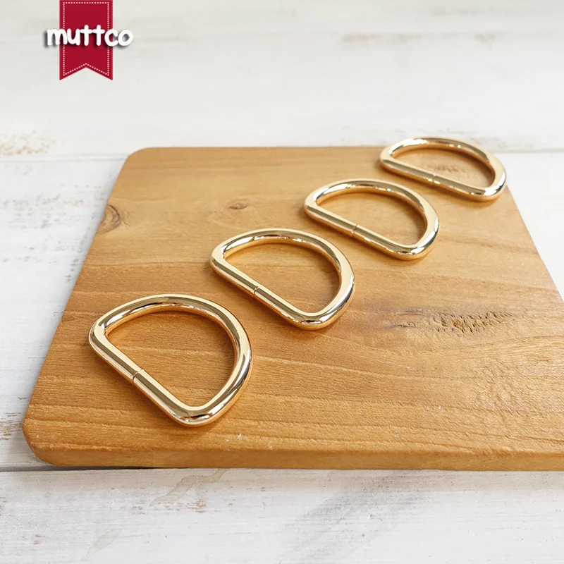 Dee Rings 3.0cm webbing for DIY Dog Collar Unwelded Golden D-Rings Straps Sewing Accessories D Shaped metal buckle DK-030G | Дом и сад
