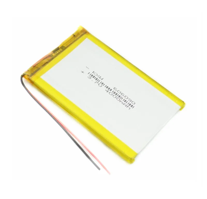 1/2 шт. 3 7 в 606090 4000 мАч перезаряжаемые Lipo батарея планшет Dvd Камера GPS электрические