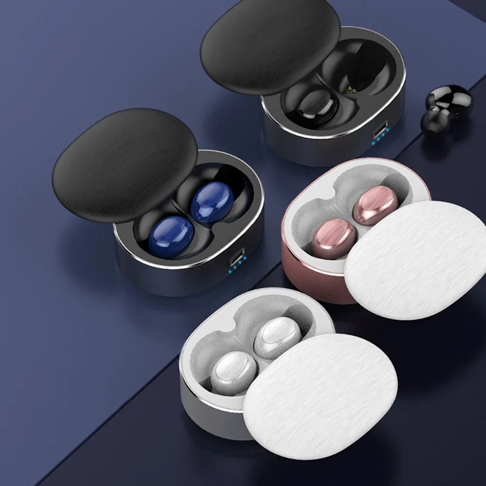 FooHee наушники вкладыши TWS с Беспроводной Bluetooth со светодиодными огнями двойными