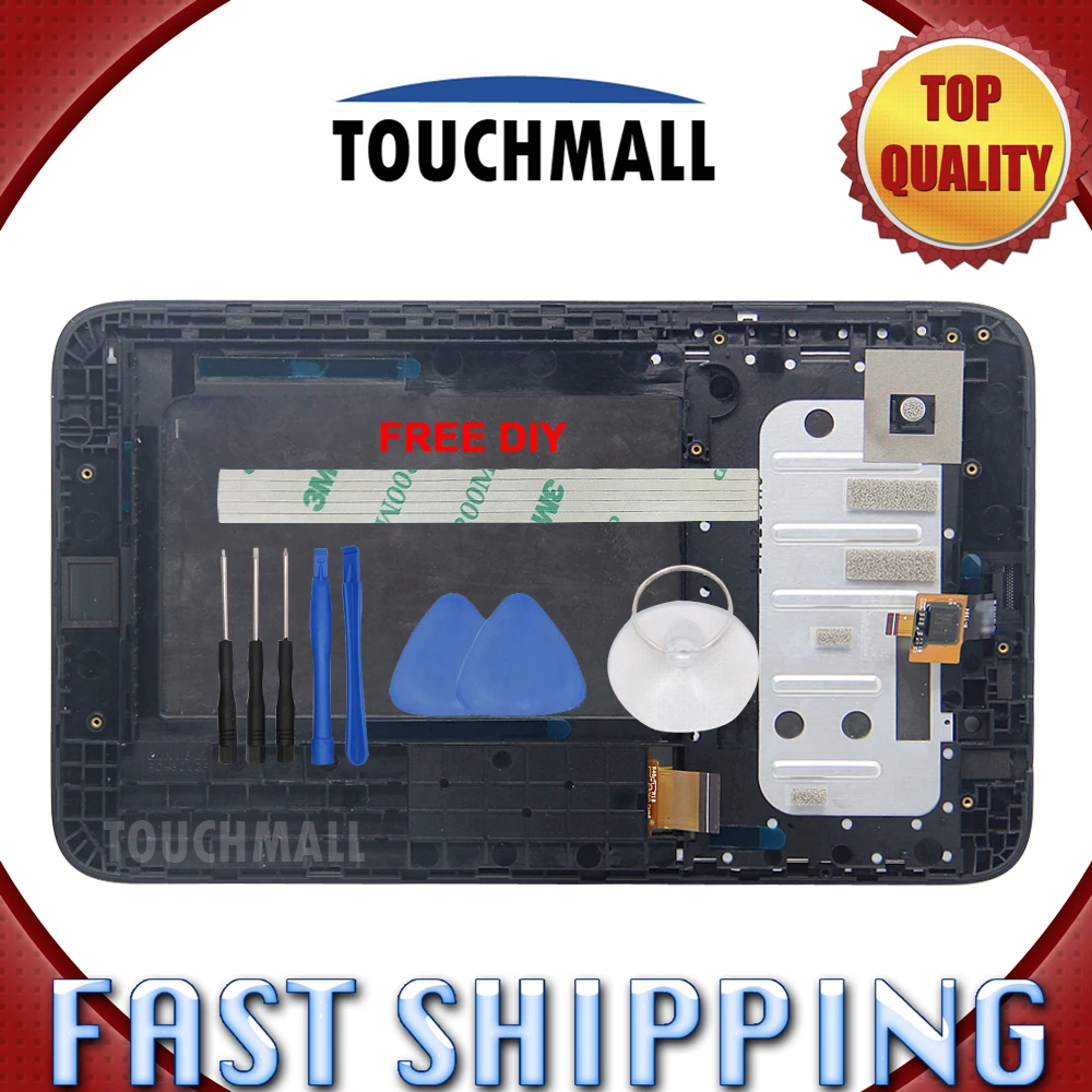 New LCD Display Touch Screen Digitizer+Frame Assembly Replacement For Lenovo A3300 A3300T A3300HV A3300GV 7-inch Black +Tools | Компьютеры