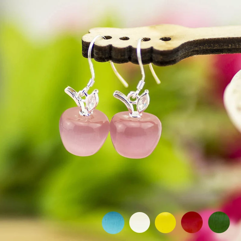 2018 sexy opal fruit apple lady earrings Six - color cartoon girl eardrop gift | Украшения и аксессуары