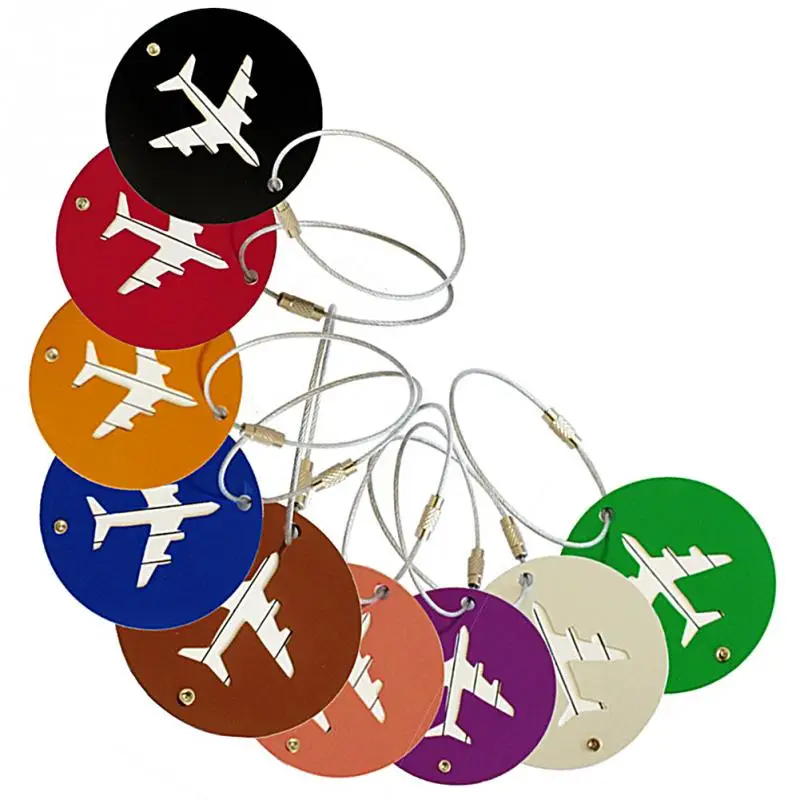 Новинка 1 шт. мужские и женские алюминиевые дорожные бирки для багажа Круглый